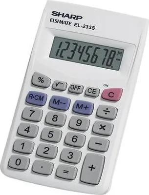 Image de Sharp EL-233SB calculatrice Bureau Calculatrice financière Gris
