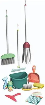 Produktbild von 12-teiliges Reinigungsset mit Eimer und Zubehör