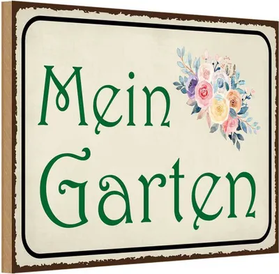 Produktbild von vianmo Holzschild 20x30 cm mein Garten Geschenk