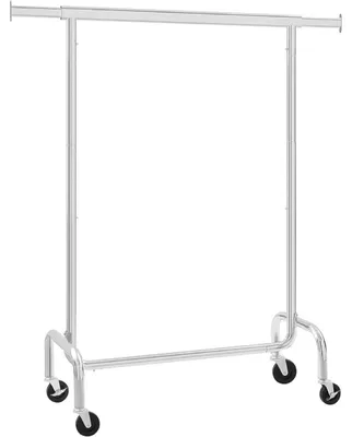 Obrázek produktu pro Věšák na oblečení s kolečky HSR11SV2, 150 x 45 x 160 cm, nosnost 130 kg, stříbrný