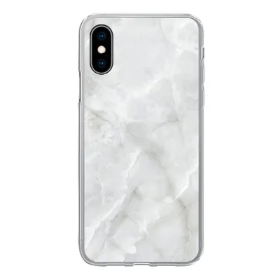 Produktbild von MuchoWow® Handyhülle Schutzhülle Hülle für iPhone X Marmor - Weiß - Muster - Stein - Marmoroptik Silikon Softcase Handy Hülle - Handyhülle