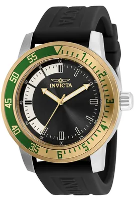 Produktbild von Invicta Specialty 35679 Herrenuhr - Quarzwerk - Edelstahl mit schwarzem Zifferblatt - 45 mm