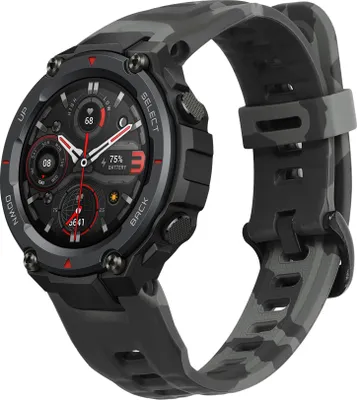 Immagine prodotto di kwmobile Fascia da braccio compatibile con Huami Amazfit T-Rex / T-Rex Pro - Fascia da braccio sportiva per fitness tracker in TPU e Silicone - Grigio scuro mimetico