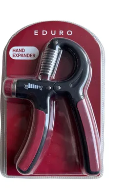 Produktbild von EDURO Hand-Expander rot, Handtrainer Fingertrainer, Unterarmtrainer 10-30 kg. Widerstand