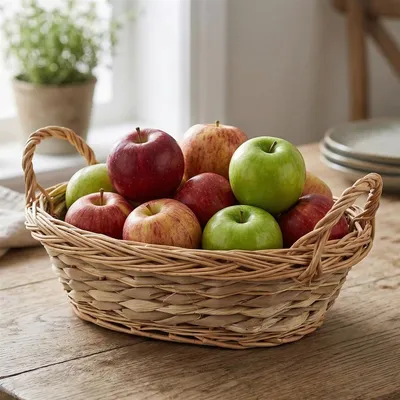 Produktbild von ovale Schale "Geflecht" aus Weide & Maisstroh, 29x22 cm, Obstschale, Brotkorb