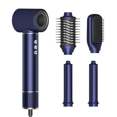 Produktbild von 5 in 1 Haarstyling-Tools Heißluft-Haartrocknerbürste Salon Brushless Motor 110000 U/min Ionen-Haartrockner