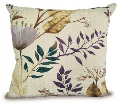 Produktbild von Fan Kissenbezug Kora 40x40 cm Beige Pflanzenmuster
