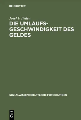 Produktbild von Die Umlaufsgeschwindigkeit des Geldes