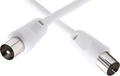 Image de Câble TV coaxial 9,52mm M/F 2m