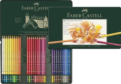 Zdjęcie produktu dla Zestaw 60 kolorowych kredek Polychromos w metalowym etui