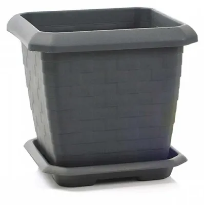 Obrázok produktu pre Veľký štvorcový kvetináč 54 x 54 cm so vnútornou miskou