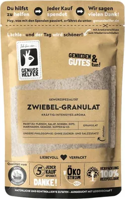 Produktbild von Zwiebelgranulat, gemahlene Zwiebeln zum Kochen, Zwiebelpulver, 3 x 100g