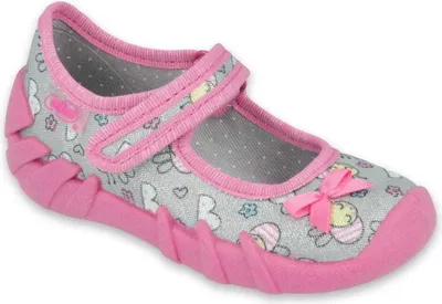 Produktbild von Mädchen Hausschuhe Ballerinas Befado Speedy 109P218 Rosésilber