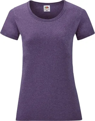 Image de Fruit Of The Loom Lady-Fit Damen T-Shirt BC1354 (XL) (Lila meliert)