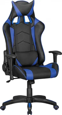 Produktbild von Drehstuhl Bürostuhl Chefsessel GAMING 1- Schwarz / Blau