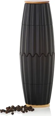 Produktbild von AdHoc MP905 Doppelmühle oder Einzelmühle für Salz & Pfeffer MagTwo, Kunststoff | Bambusholz, Farbe: Schwarz