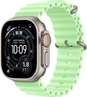 Zdjęcie produktu dla Apple Black Titanium Finish, Band, Smartwatch, Zielony, Apple, Apple Watch: 44mm, 45mm, 46mm, 49mm, Fluoroelastomer, Tytan