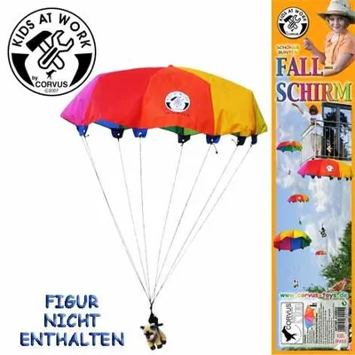 Produktbild von Kids at Work Fallschirm Spielzeug bunt 85 cm für Outdoor-Spaß