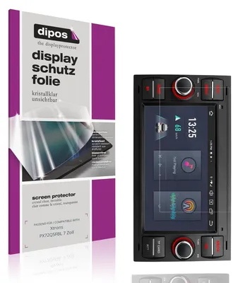 Produktbild von 2x Schutzfolie für Xtrons PX72QSFBL 7 Zoll klar Displayschutzfolie Folie Display Schutz dipos