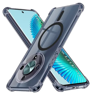 Obrázek produktu pro Techsuit – odolný průhledný silikonový obal MagSafe pro Honor Magic6 Lite – kouřově černý