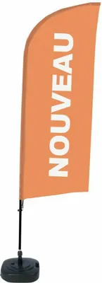 Produktbild von Showdown Displays Beachflag Alu Wind Komplett-Set Neu Orange Französisch