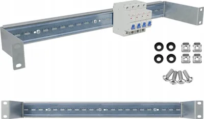 Obrázok produktu pre Napäťový rozvádzač RACK 19" 1U/110/24xS DIN TS35/TH35 pozinkovaný Stalflex