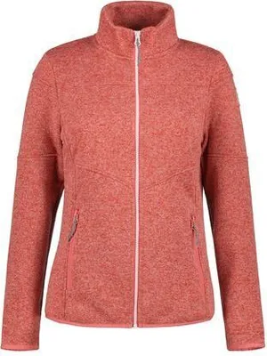 Produktbild von Icepeak Strickfleecejacke für Damen Anahola ohne Kapuze, Farbe:Rot, Größe:L