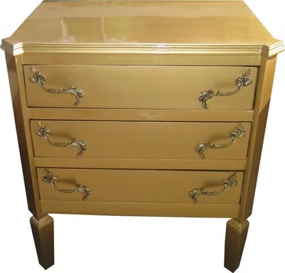 Produktbild von Casa Padrino Barock Kommode Gold 60 x 39 x 69 cm - Handgefertigte Art Deco Möbel