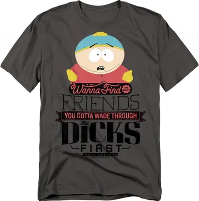 Image de South Park - "Wade Through Dicks" T-shirt Homme/Femme Unie TV20766 (M) (Charbon de bois)