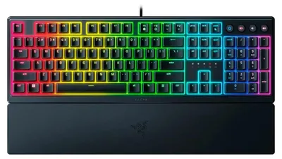 Zdjęcie produktu dla Razer | Klawiatura dla graczy | Ornata V3 | Klawiatura dla graczy | Podświetlenie LED RGB | NORD | Przewodowa | Czarna | Klawiatura numeryczna | Razer Mecha-Membrane