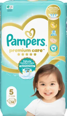Productafbeelding van Plenky Pampers Premium Care, maat 5 - 58 luiers