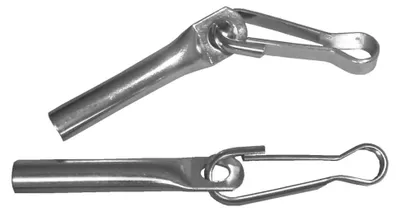 Produktbild von 20 x Seilendverschluss mit Simplexhaken verzinkt für 8mm Seil
