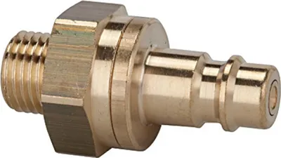 Produktbild von Riegler Nippel für Kupplungen NW 7,2,-7,8, beids. absper., MS blank, G 1/2 AG