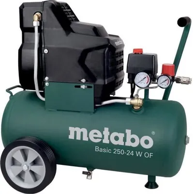 Zdjęcie produktu dla Kompresor METABO Basic 250-24 W OF, Uniwersalne szybkozłącze, Gumowany uchwyt