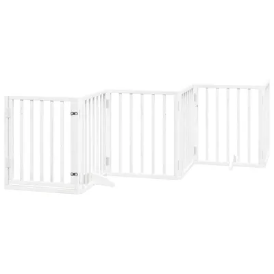 Immagine prodotto di Cancello Cani Porta Pieghevole Bianco 6 Pannelli 300 cm Pioppo