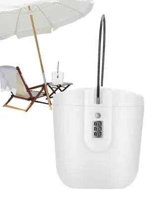 Produktbild von Tragbarer, wasserdichter Schlüsselsafe mit Zahlencode für den Strand