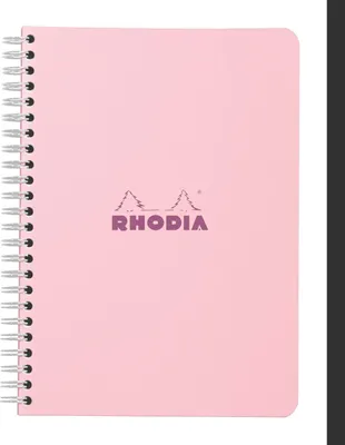 Produktbild von Clairefontaine 10x Rhodia Notizbuch A5 Rosa Kar 60Bl 118121C