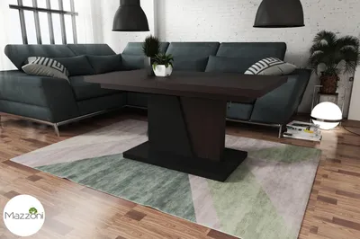Produktbild von Design Couchtisch Grand Noir ausziehbar höhenverstellbar Tisch 120-180 cm Esstisch