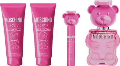 Image de Moschino Toy 2 Bubble Gum Set Edt Spray 100ml/Shower Gel 100ml/Body Lotion 100ml/Edt Spray 10ml 310 ml