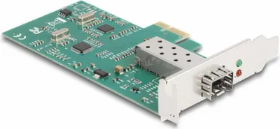 Obrázok produktu pre DeLOCK 88216, Pcie, SFP, Samec, Plná výška / nízky profil, PCIe 2.1, Zelená, Šedá
