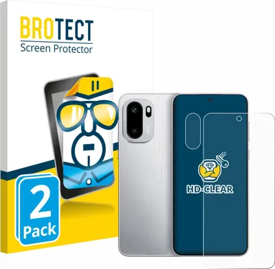 Produktbild von 2x Für OnePlus Ace 6 (Display+Kamera) Schutzfolie BROTECT Displayschutz Display Schutz Folie Klar Transparent