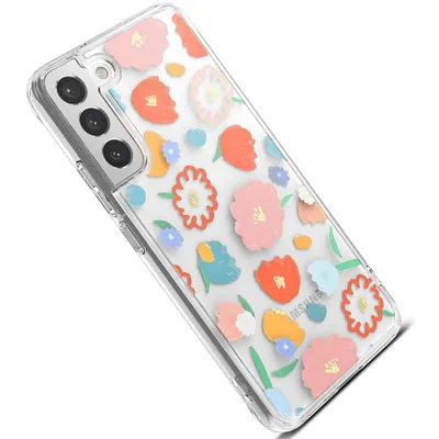 Zdjęcie produktu dla Ringke Fusion Design Pancerne Etui Pokrowiec Z Żelową Ramką Samsung Galaxy S22+ (S22 Plus) Przezroczysty (Floral) (F593R31)