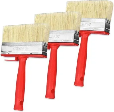 Produktbild von Vlakstrijkset für Wand- und Außenmalerei - 3 Stücke - 120 mm x 30 mm - Wand- und Plafondoberflächen