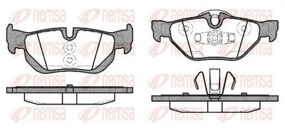 Produktbild von REMSA Bremsbeläge Satz Hinten Bremsklötze für BMW 3 Touring (E91) 1145.10