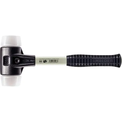 Produktbild von HALDER SIMPLEX Superplastikhammer mit verstärktem Tempergussgehäuse und Glasfaserstiel - D=40 mm - 3707.040