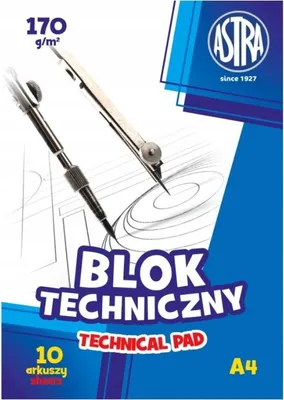 Zdjęcie produktu dla Astra Blok Techniczny A4 170g - Kreacja w zasigu rki dla kadego artysty!