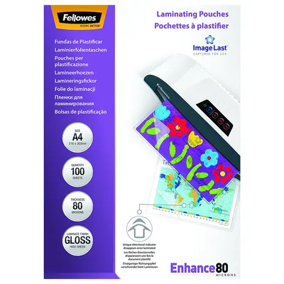 Produktbild von Fellowes Laminierfolientasche DIN A4 glänzend 160 mic 25 Stück