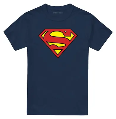Image de T-shirt "Basic" Superman, pour hommes et femmes, modèle unie, référence TV40954 (taille L), couleur marine