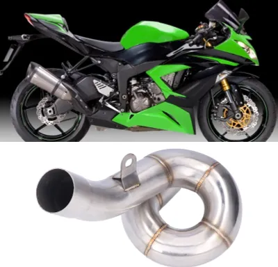 Zdjęcie produktu dla Wymiana środkowej rury wydechowej na wersję slip-on ze stali nierdzewnej do Ninja ZX6R ZX636 2009-2021