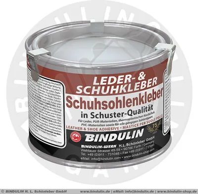 Produktbild von Bindulin Leder und Schuhsohlen-Kleber 350 g Dose